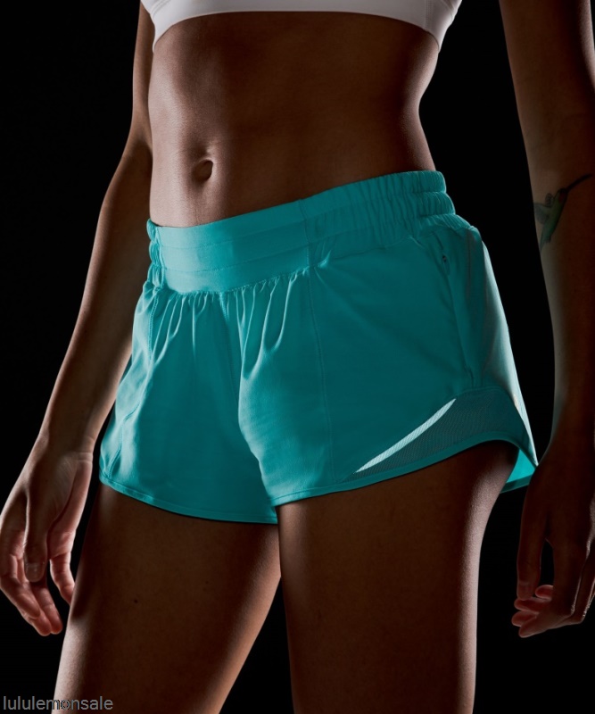 Lululemon Damen DELULU337 | Lululemon Deutschland Electric Türkis Hotty Hot Low-rise Gefüttert Short 25
